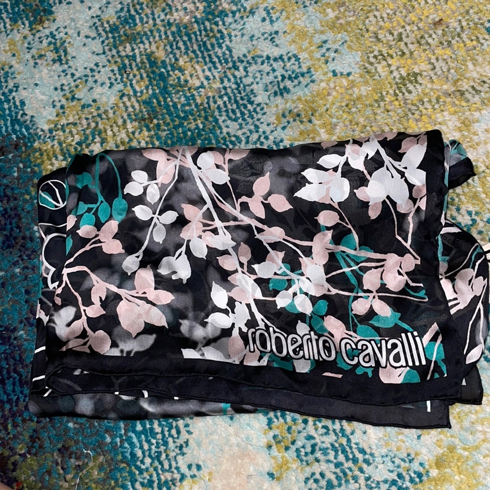 Roberto cavalli silk scarf